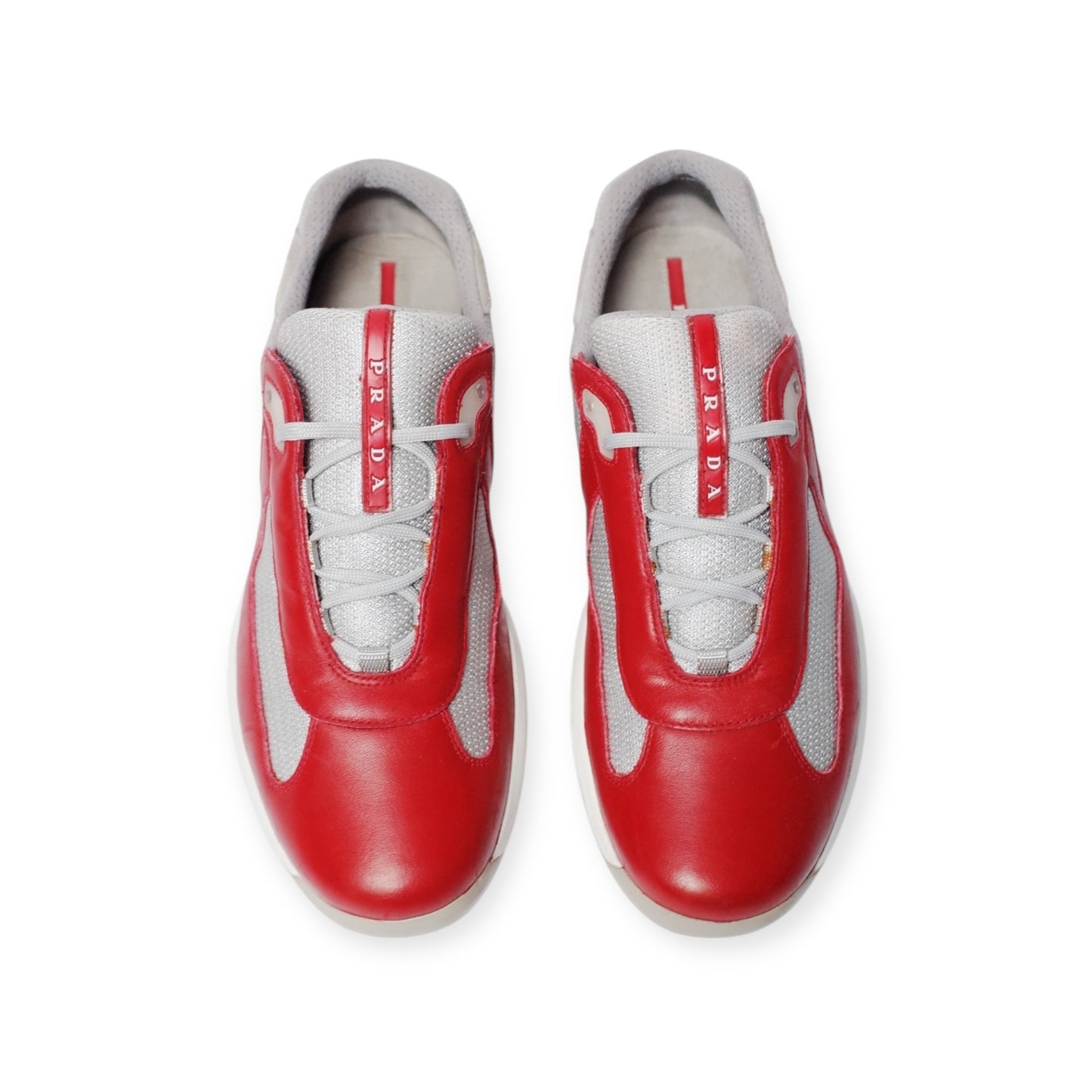 PRADA AMERICA'S CUP RED LEATHER (US12/EU46)