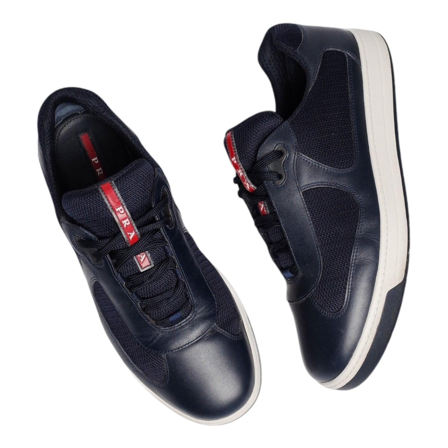 PRADA AMERICA’S CUP NAVY FLAT SOLE (US10/EU44)