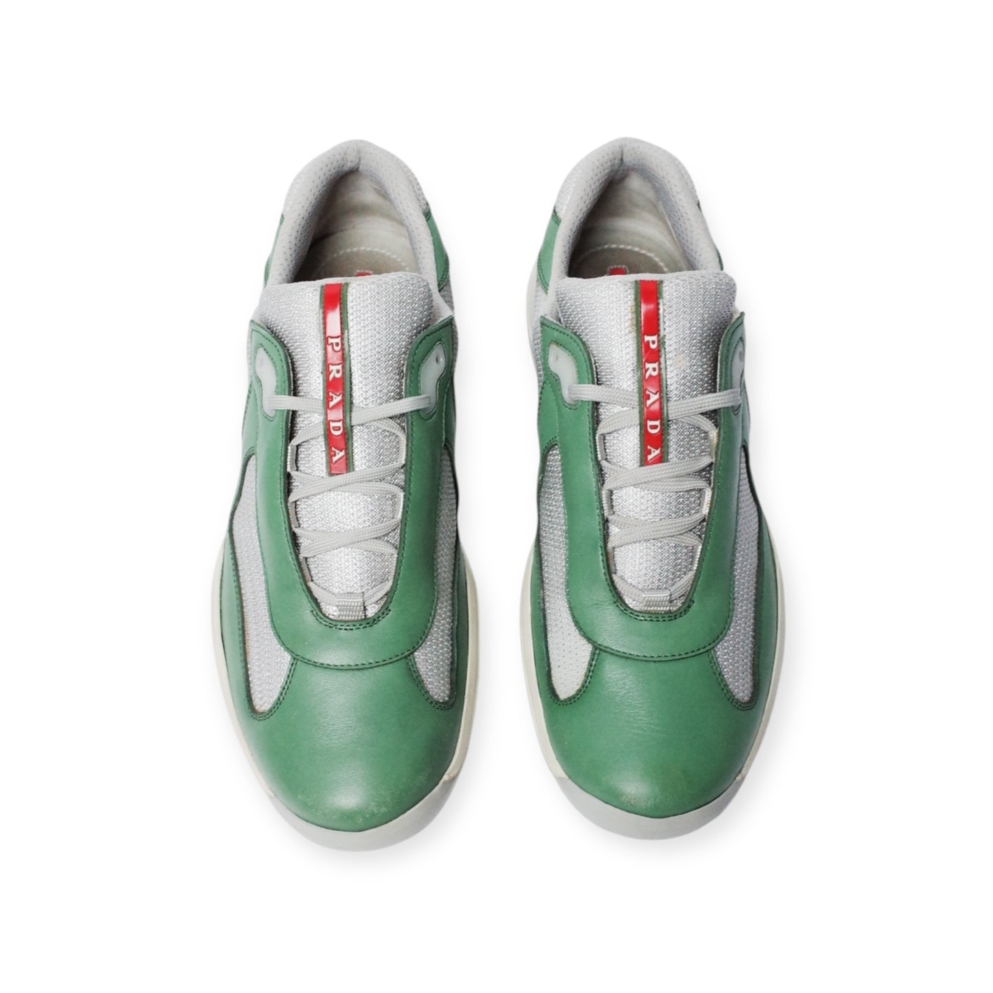 PRADA AMERICA'S CUP GREEN LEATHER (US10.5/EU44.5)