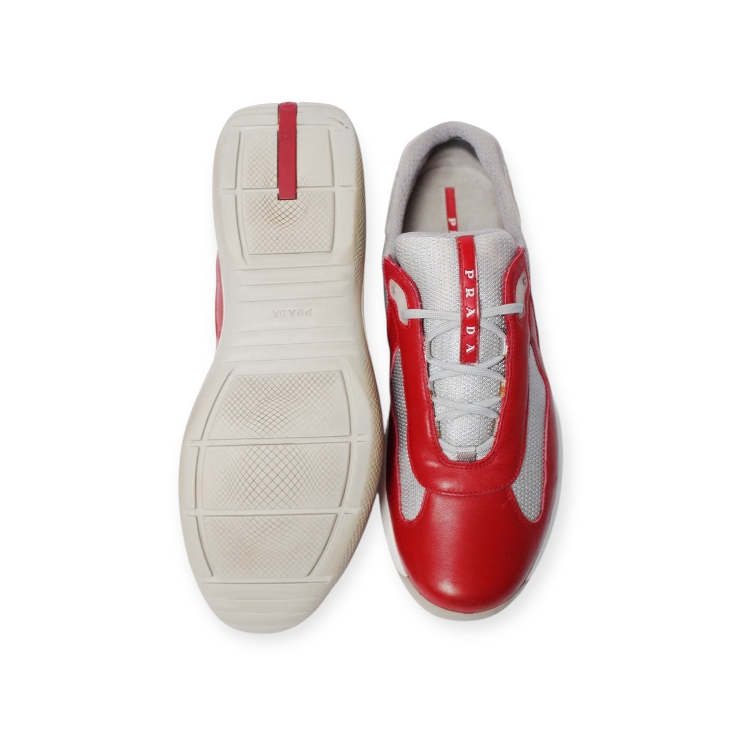 PRADA AMERICA'S CUP RED LEATHER (US12/EU46)