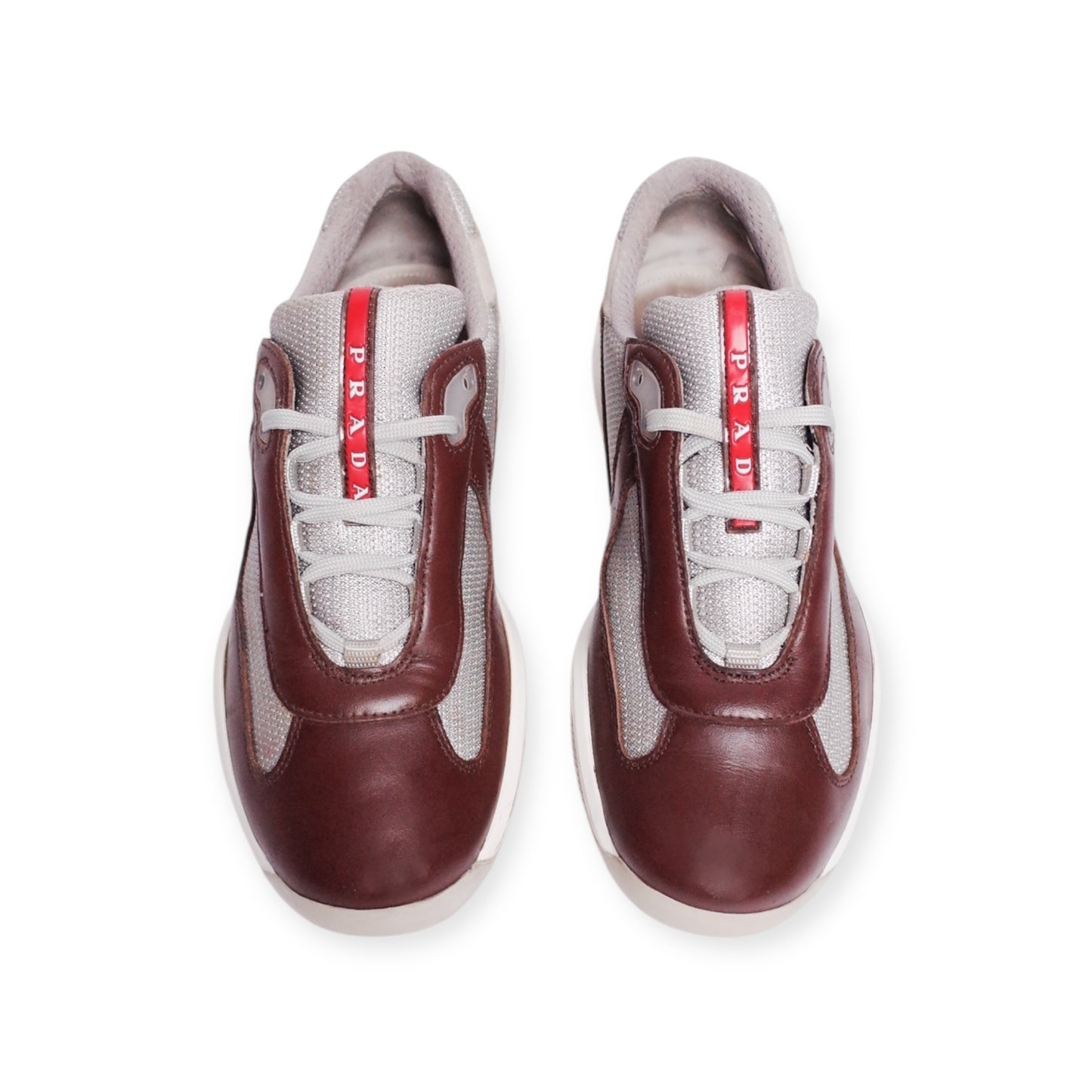 PRADA AMERICA'S CUP BROWN LEATHER (US7/EU40)