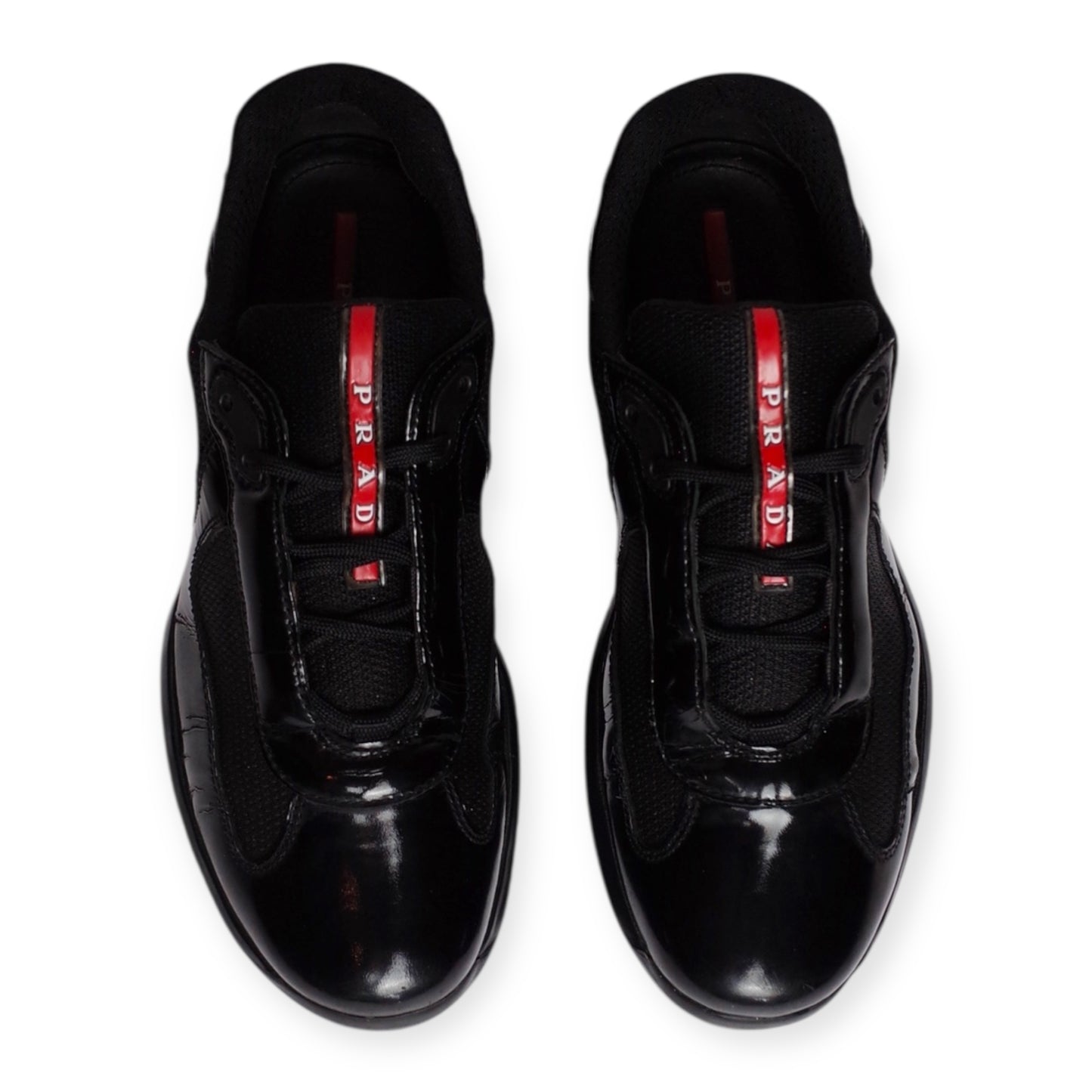 PRADA AMERICA'S CUP BLACK PATENT LEATHER (US9/EU42.5)