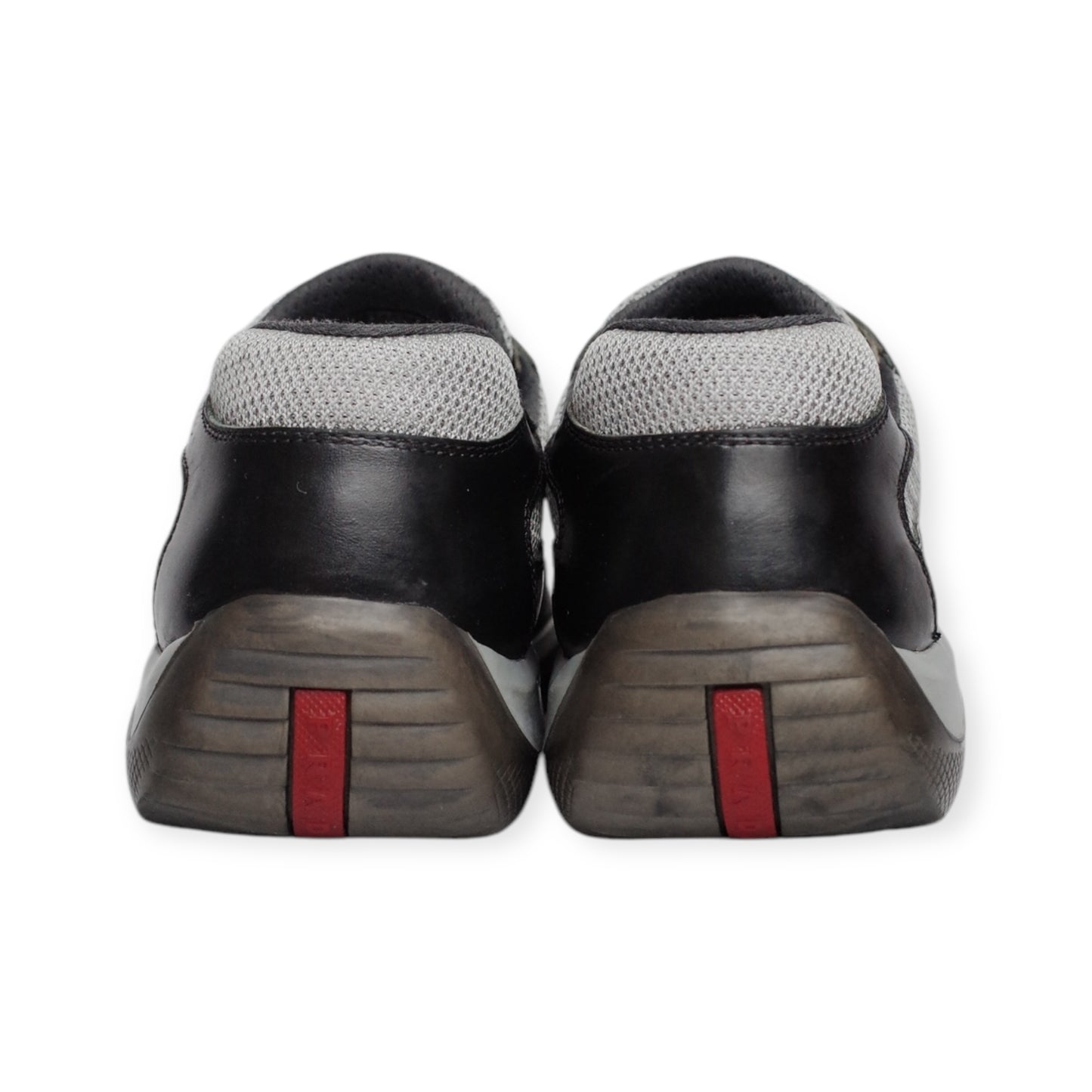 PRADA AMERICA'S CUP BLACK LEATHER GREY MESH (US11/EU45)