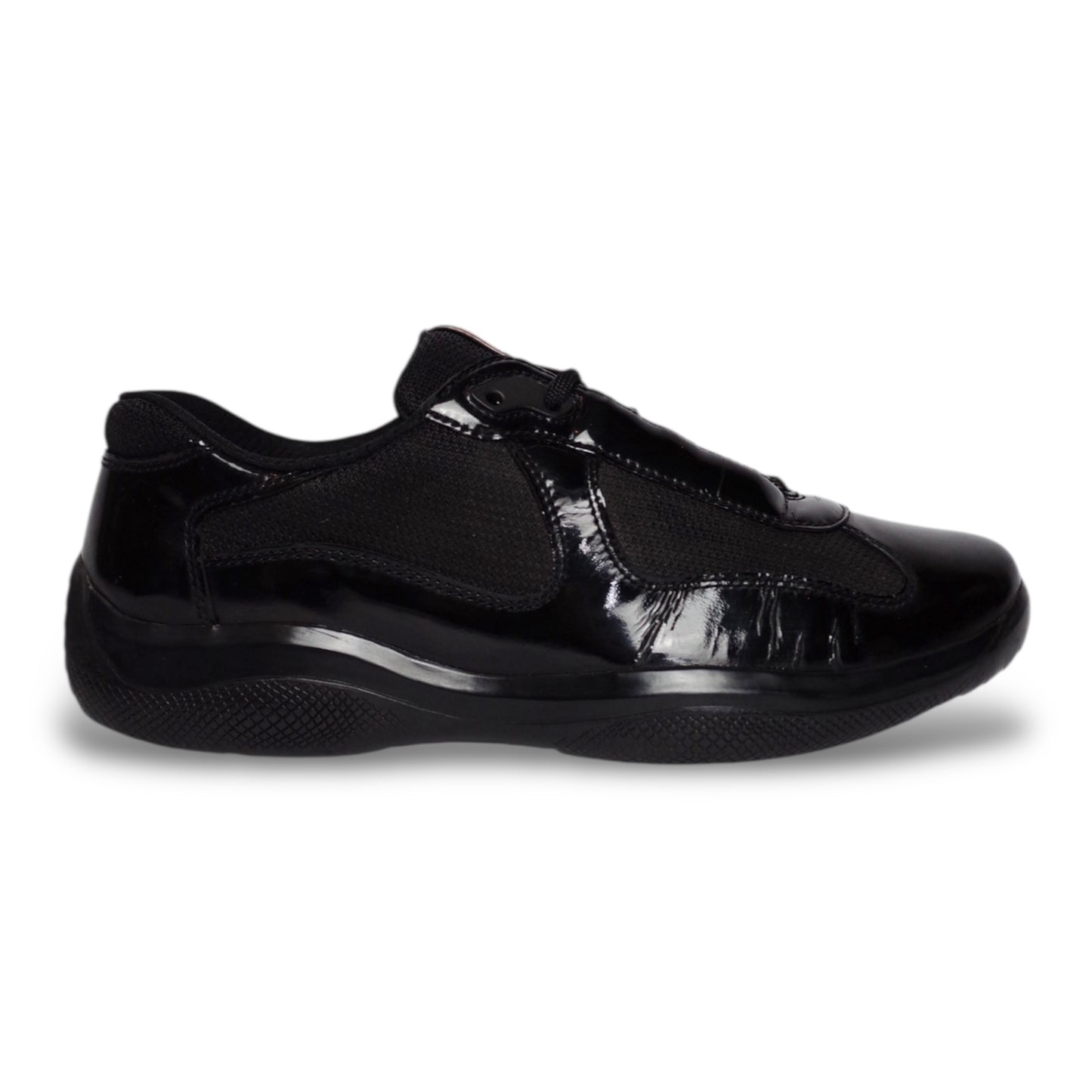 PRADA AMERICA'S CUP BLACK PATENT LEATHER (US9/EU42.5)