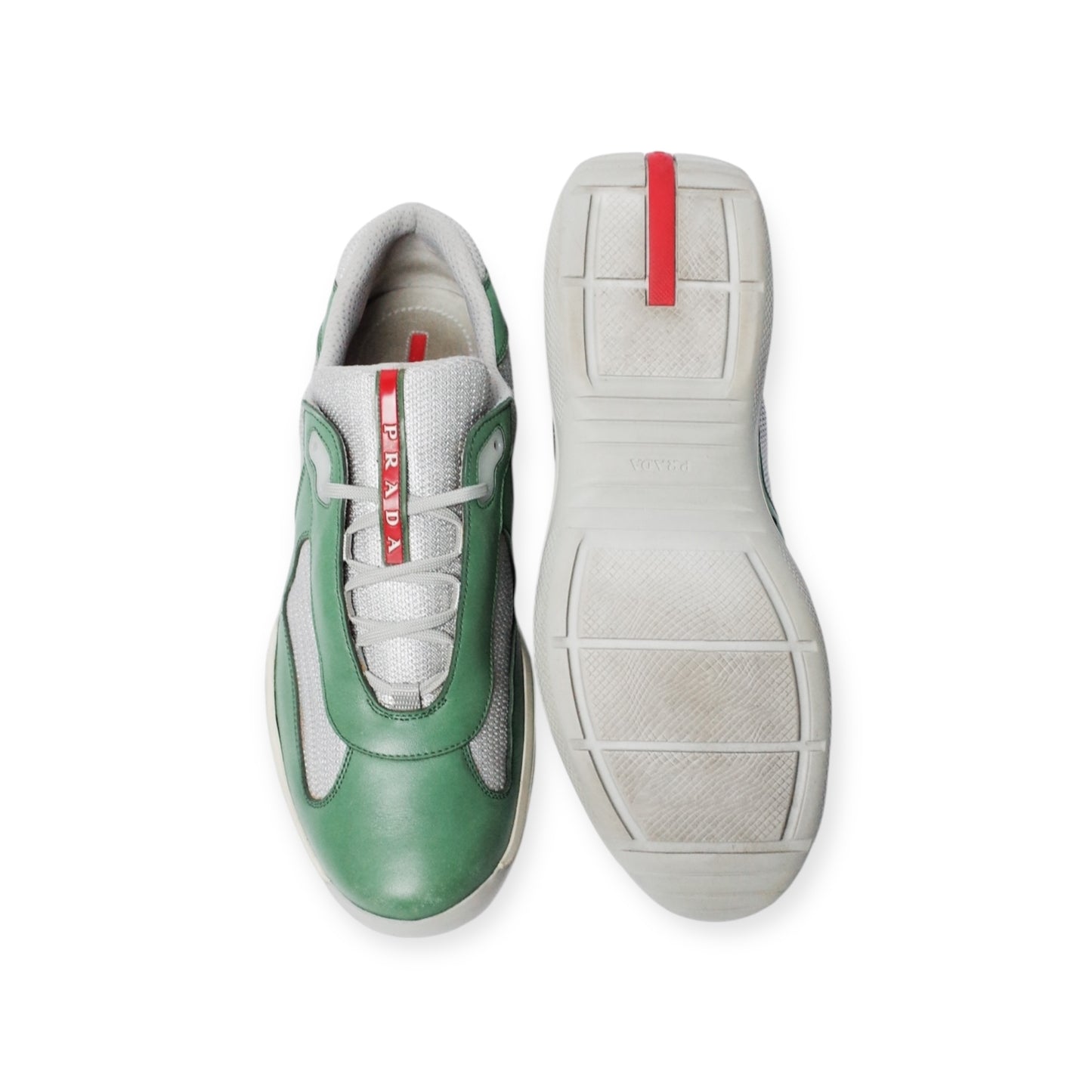 PRADA AMERICA'S CUP GREEN LEATHER (US10.5/EU44.5)