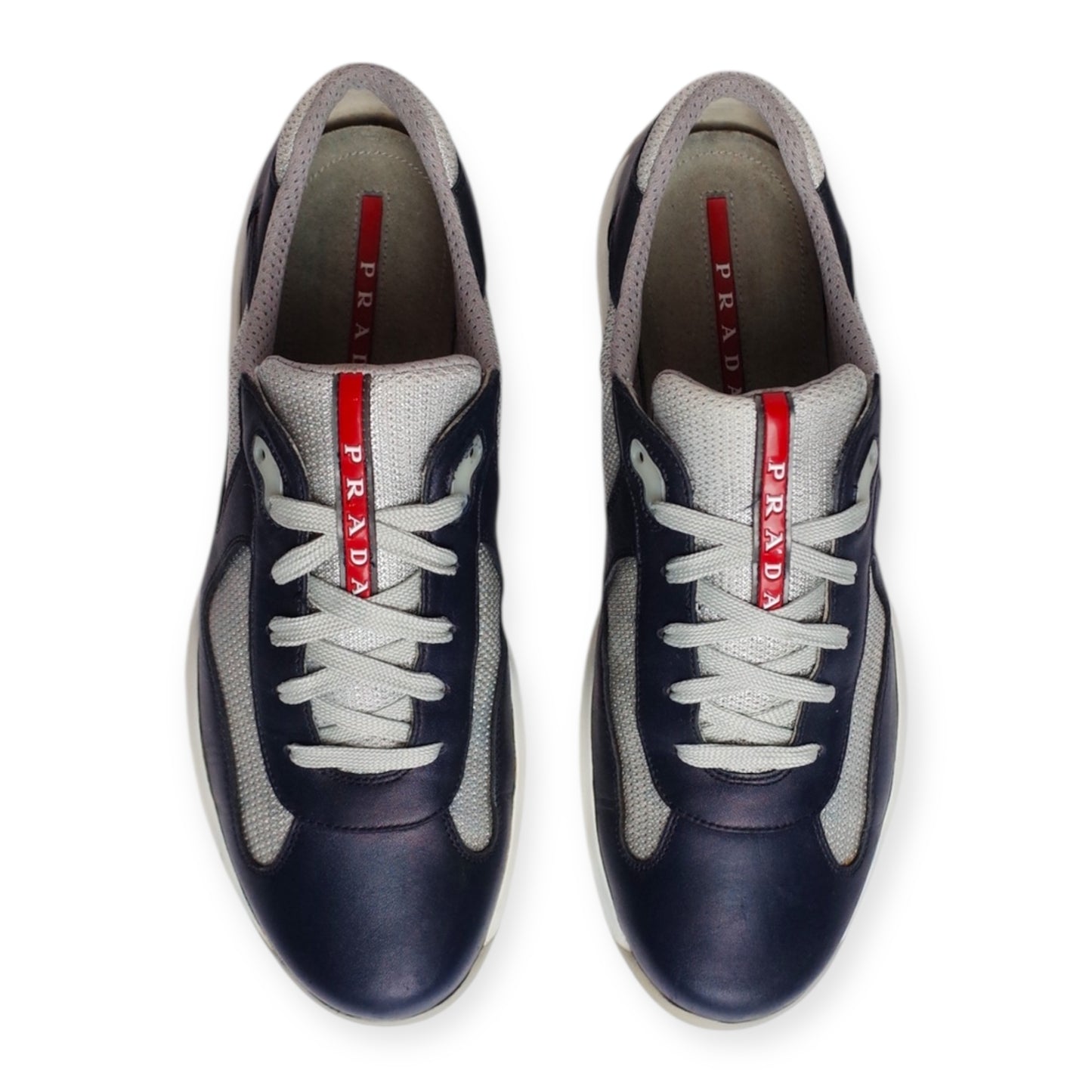 PRADA AMERICA'S CUP NAVY LEATHER (US12/EU46)