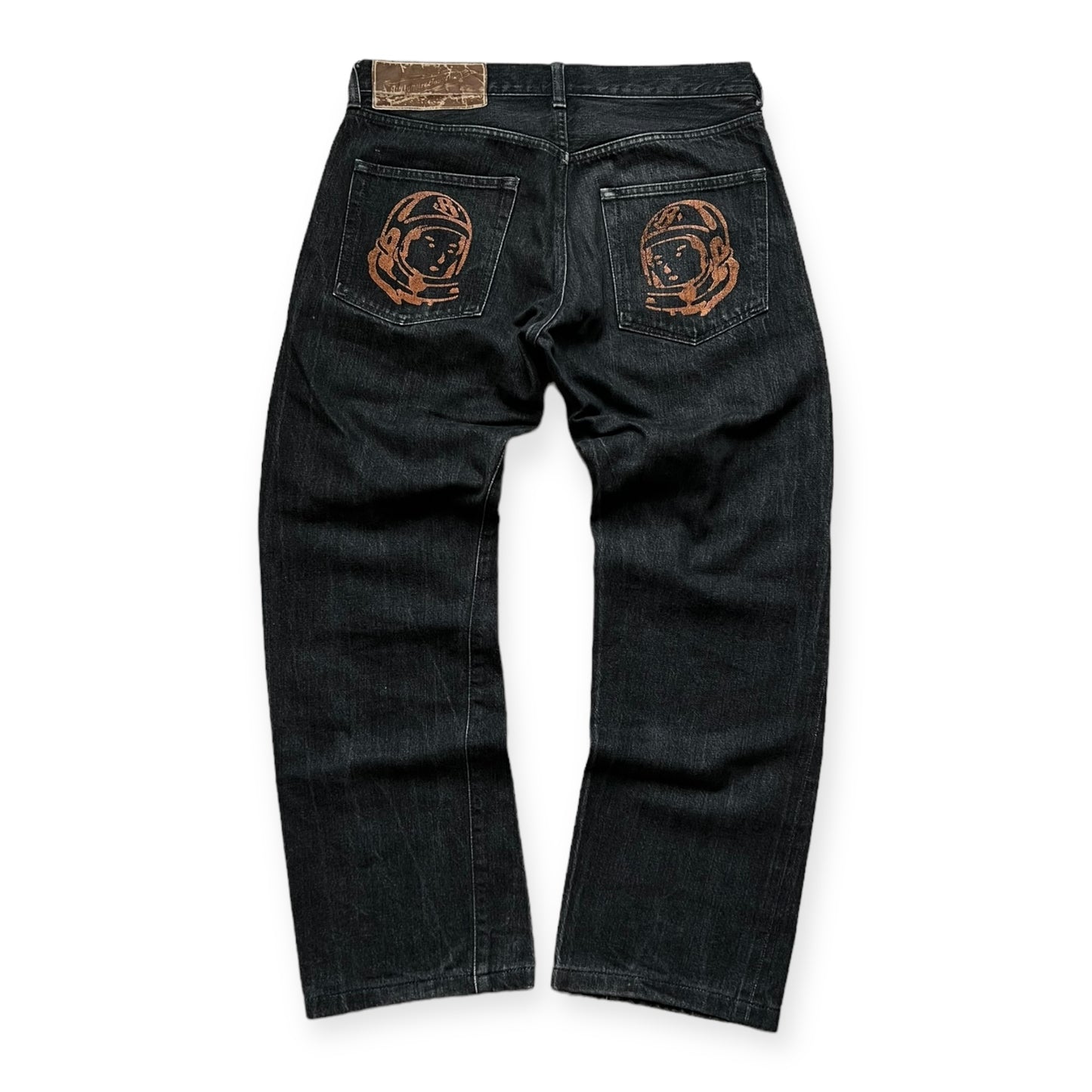 BBC / ICECREAM RUNNING DOG DENIM ORANGE. MADE IN JAPAN. (M)