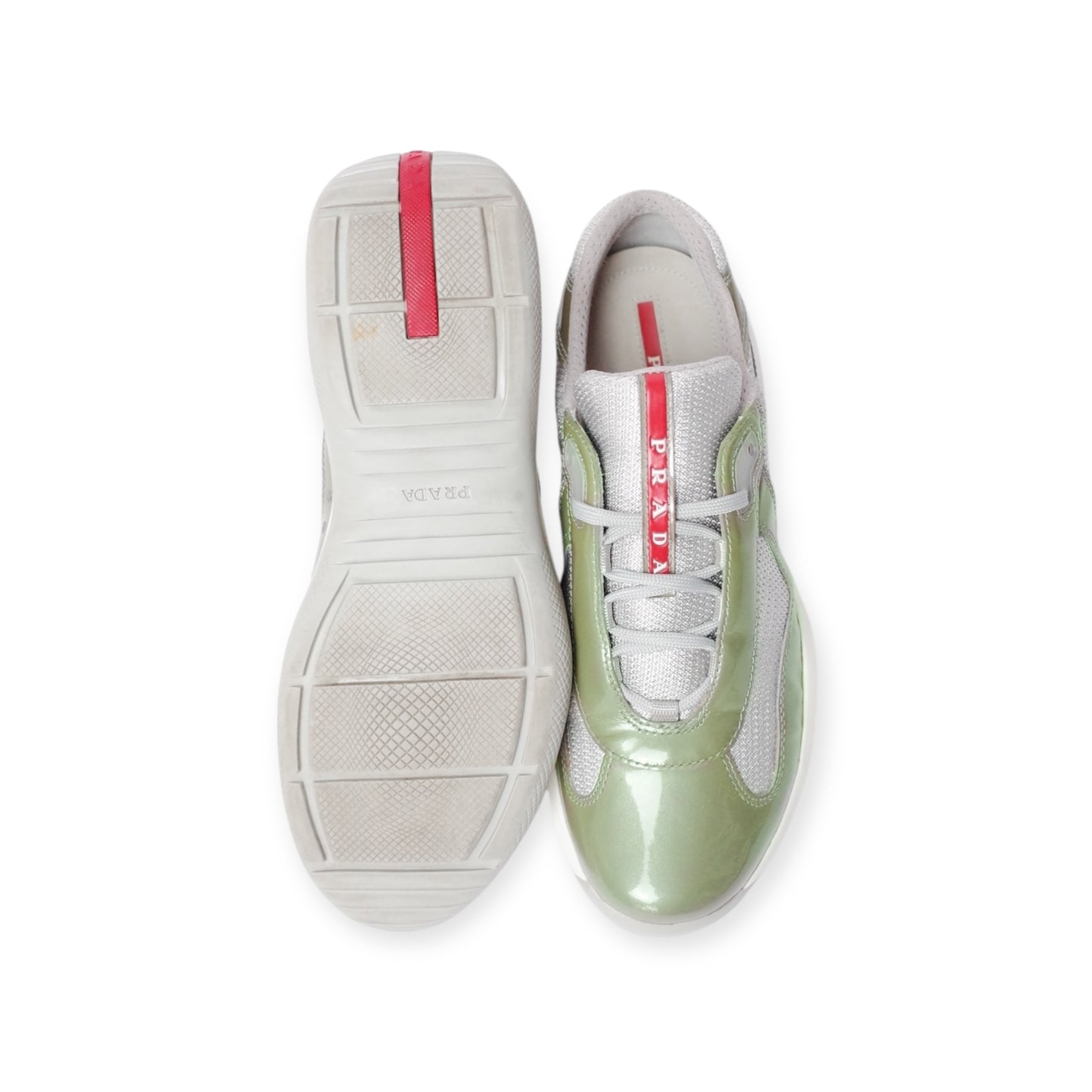 PRADA AMERICA'S CUP GREEN PATENT LEATHER (US9/EU42.5)