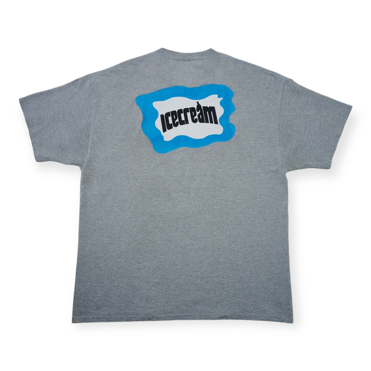 BBC ICECREAM RUNNING DOG TEE BLUE ON GREY (XL)