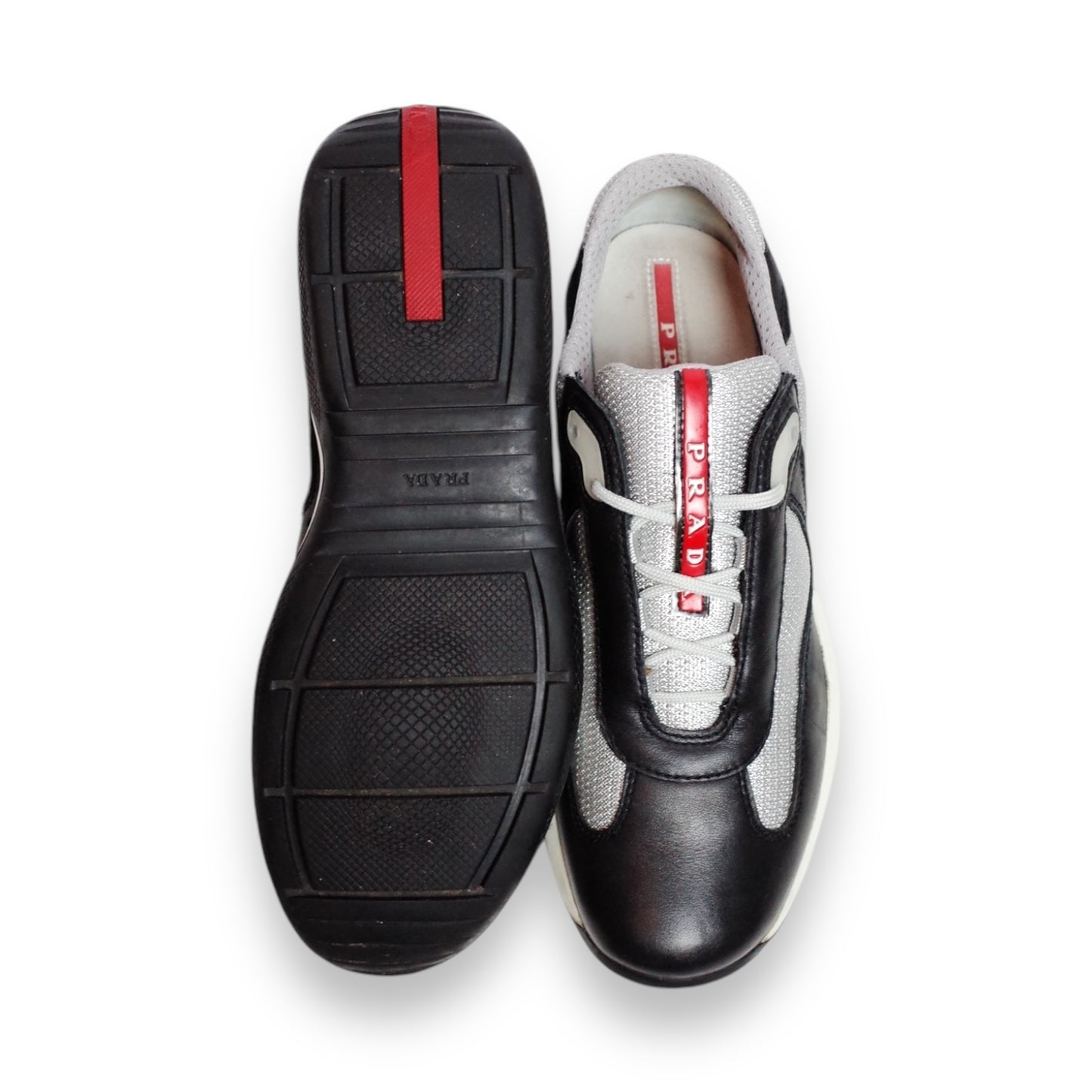 PRADA AMERICA’S CUP BLACK LEATHER (US7.5/EU40.5)