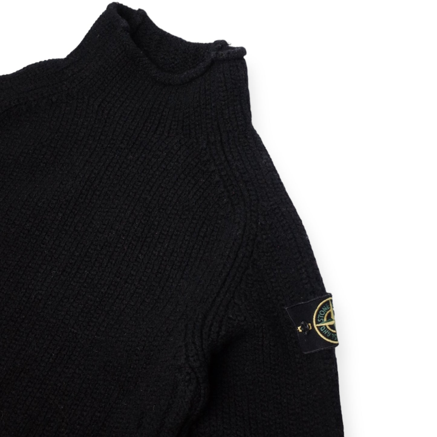 STONE ISLAND HEAVYWEIGHT TURTLENECK KNIT (XS)