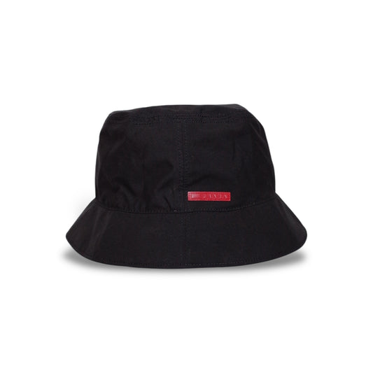 PRADA LUNA ROSSA BUCKET HAT BLACK