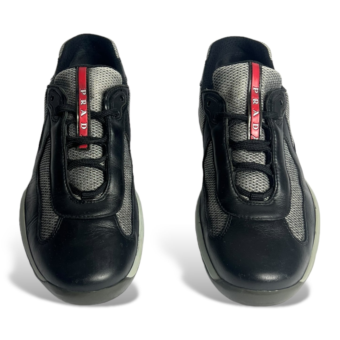 PRADA AMERICA’S CUP BLACK/GREY LEATHER (US8.5/EU42)