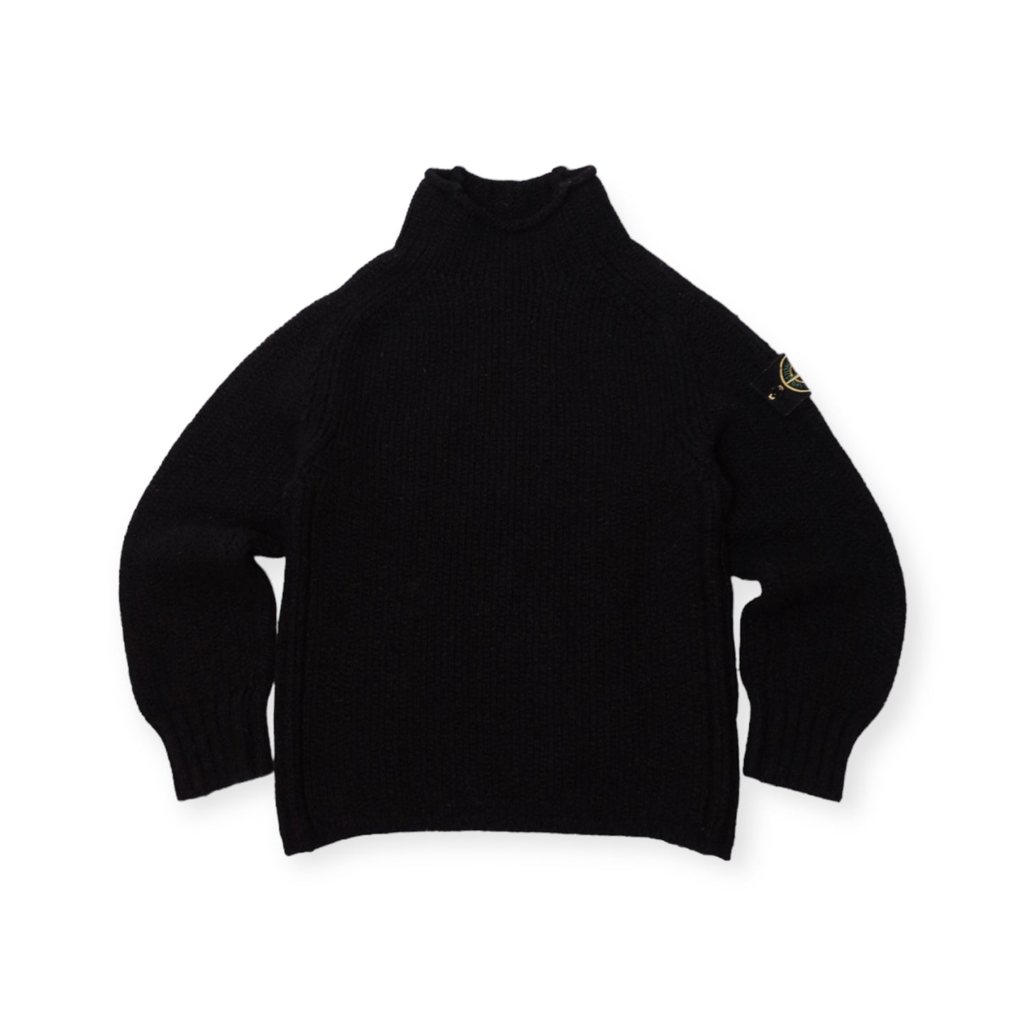 STONE ISLAND HEAVYWEIGHT TURTLENECK KNIT (XS)