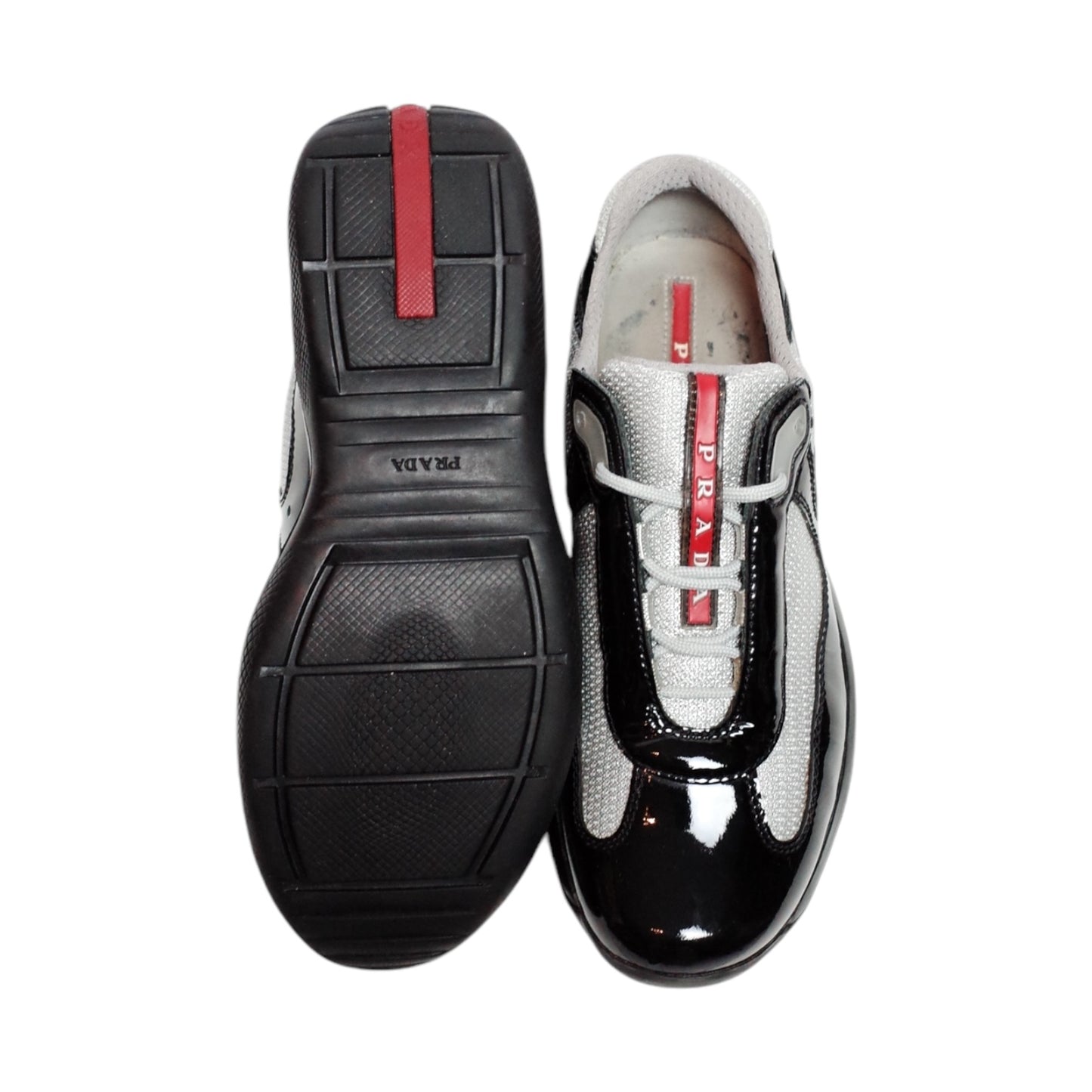 PRADA AMERICA’S CUP BLACK PATENT LEATHER (US6.5/EU38.5)