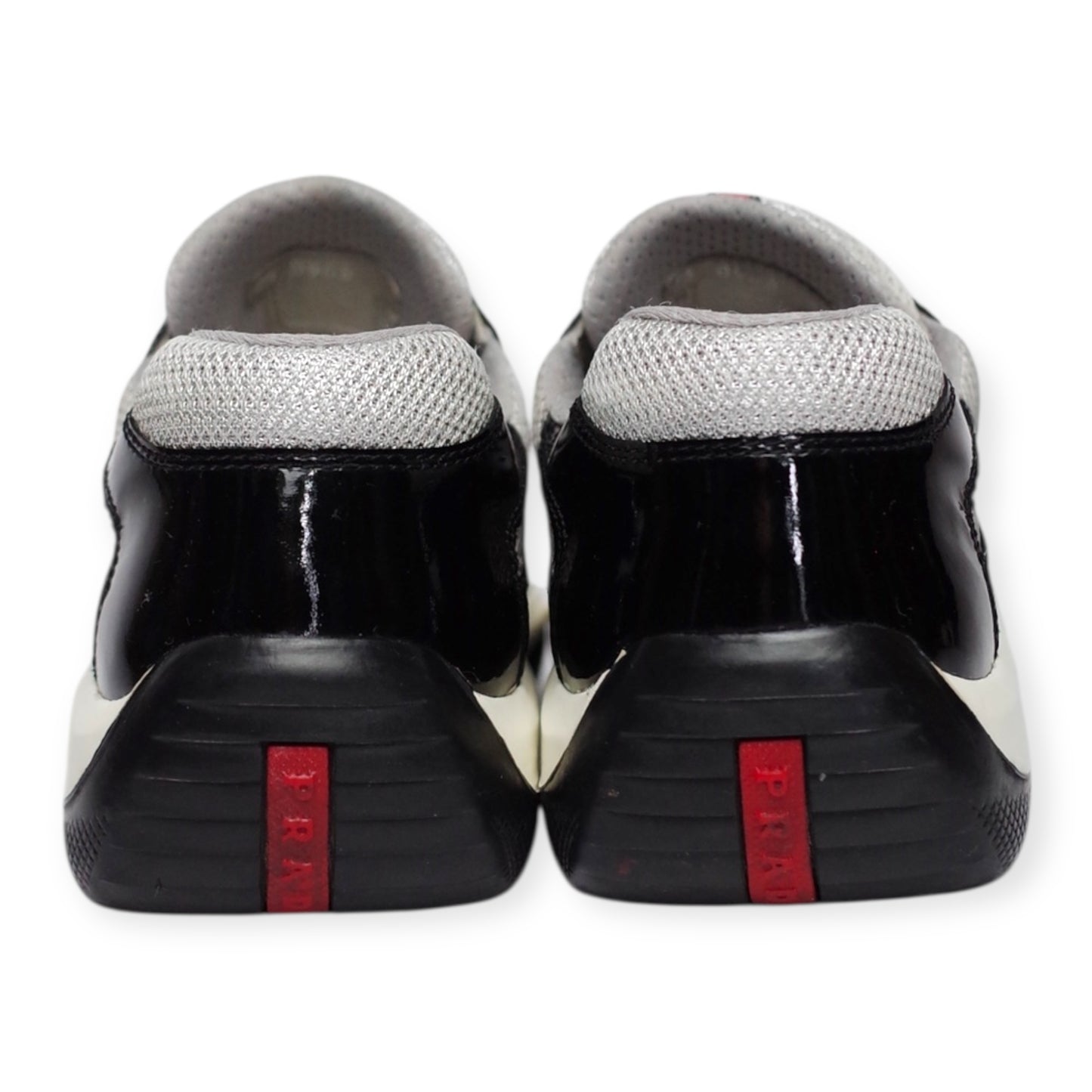 PRADA AMERICA'S CUP BLACK PATENT LEATHER (US10/EU44)