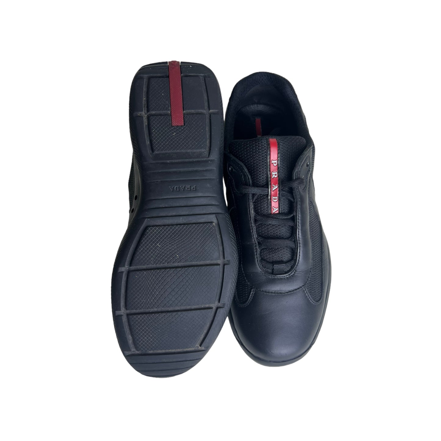 PRADA AMERICA’S CUP BLACK LEATHER (US8/EU41.5)