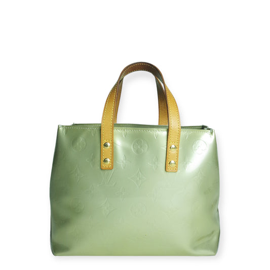 LOUIS VUITTON GREEN PATENT LEATHER MONOGRAM BAG