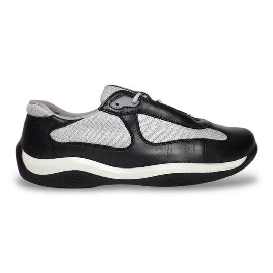 PRADA AMERICA'S CUP BLACK LEATHER (US6.5/EU39.5)