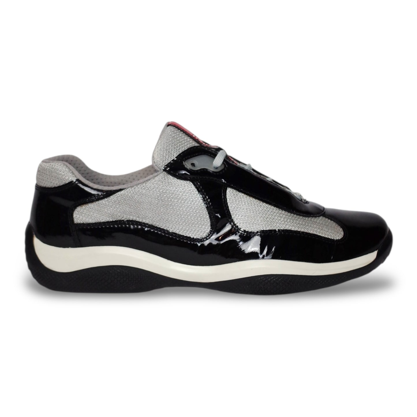 PRADA AMERICA'S CUP BLACK PATENT LEATHER (US10/EU44)