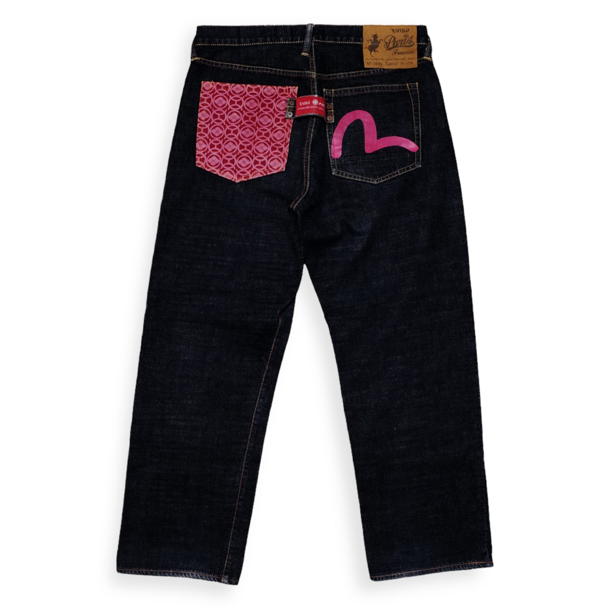 00'S cuteee EVISU PARIS LOTUS DENIM