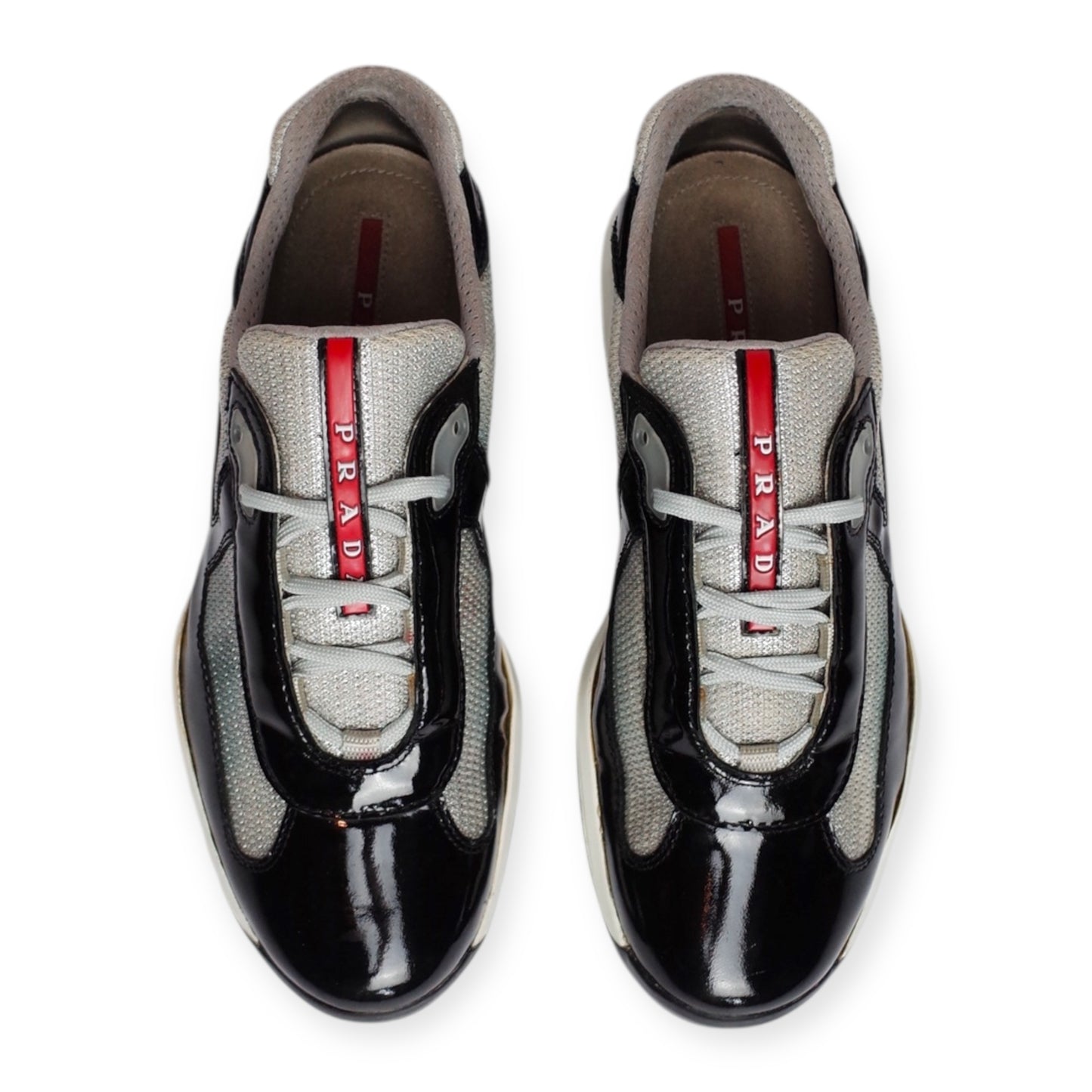 PRADA AMERICA'S CUP BLACK PATENT LEATHER (US7/EU40)