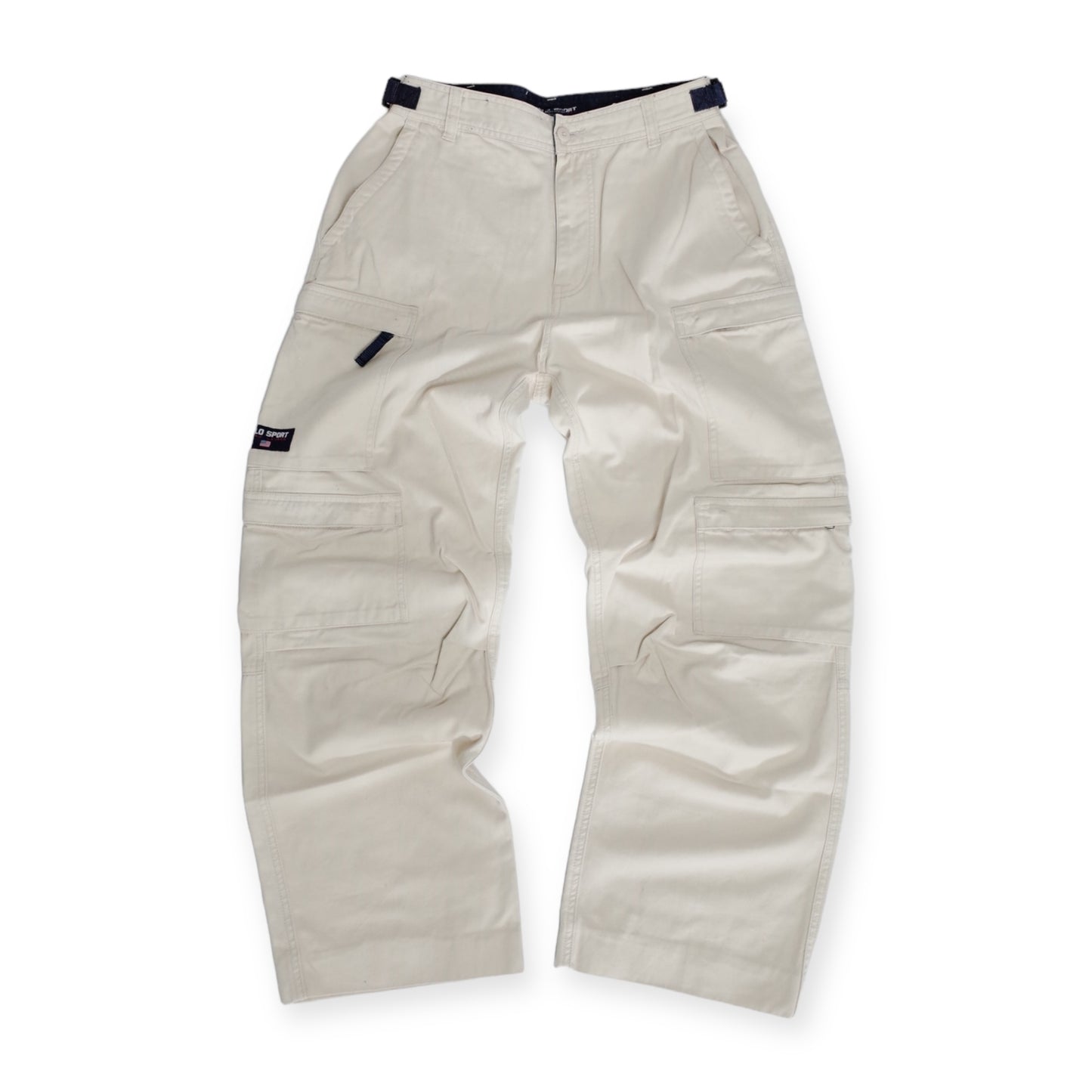 00’S RALPH LAUREN POLO SPORT DOUBLE CARGO PANTS (32/32)