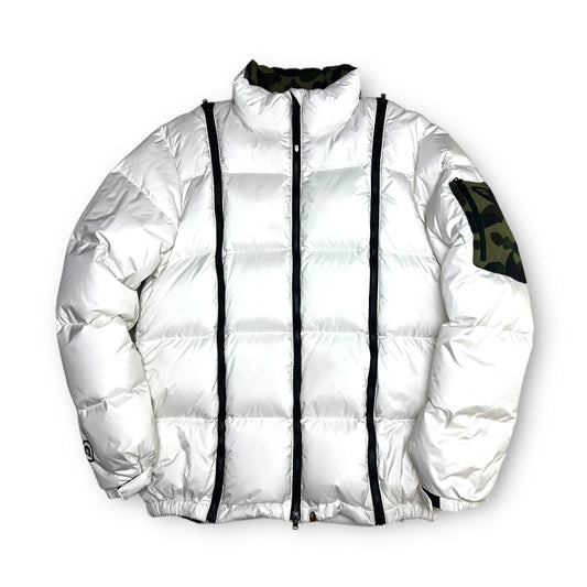 A BATHING APE WIDE ZIP DOWN JACKET (XL)