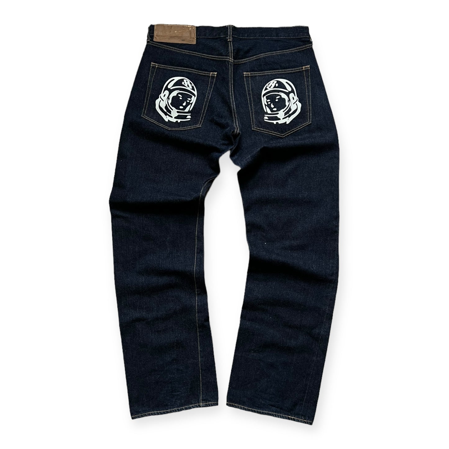 2009 BBC / ICECREAM RUNNING DOG DENIM WHITE. MADE IN JAPAN (XL)