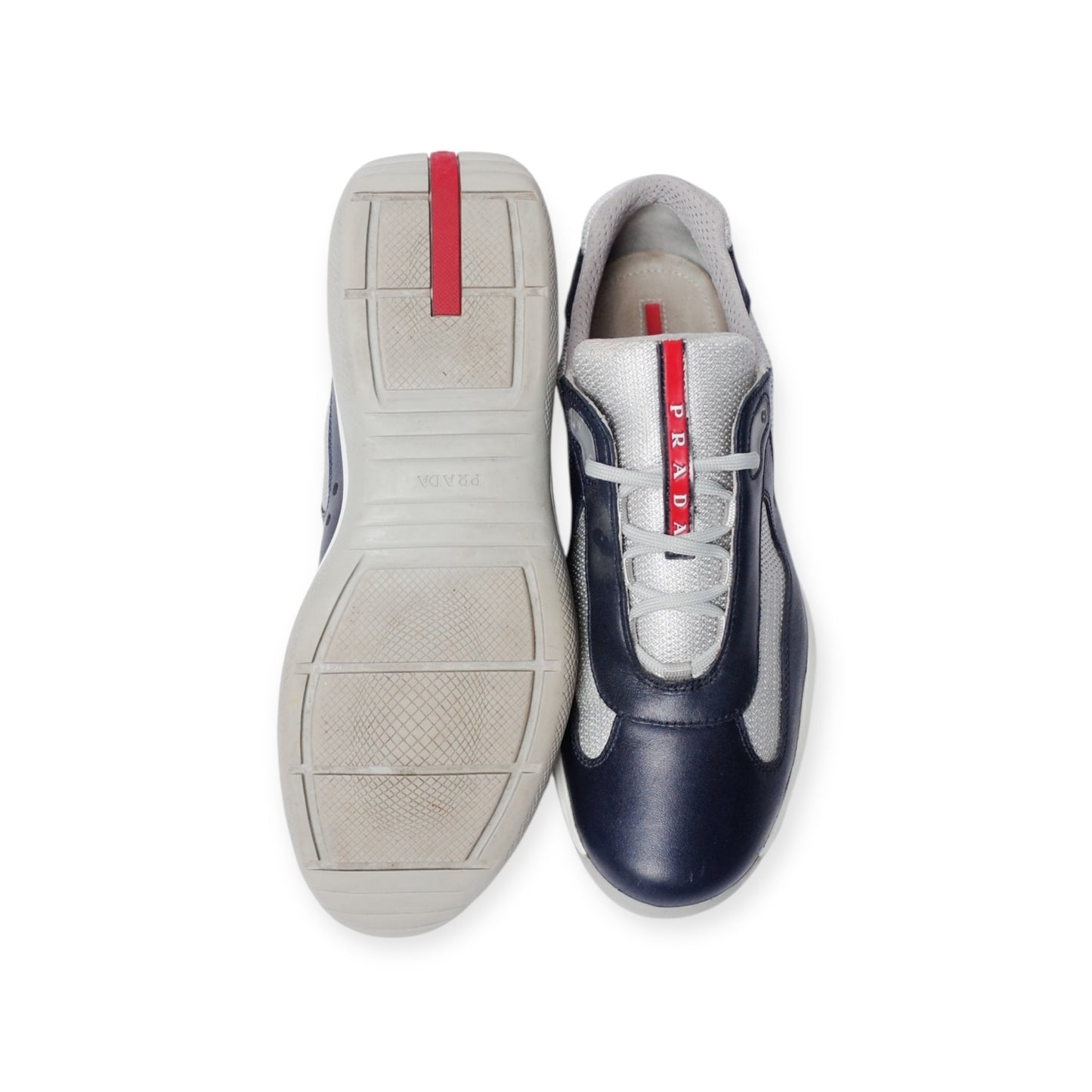PRADA AMERICA'S CUP NAVY LEATHER (US11/EU45)