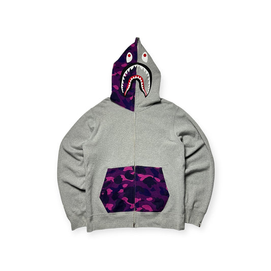 BAPE SHARK FULL ZIP PURPLE CAMO (XL)