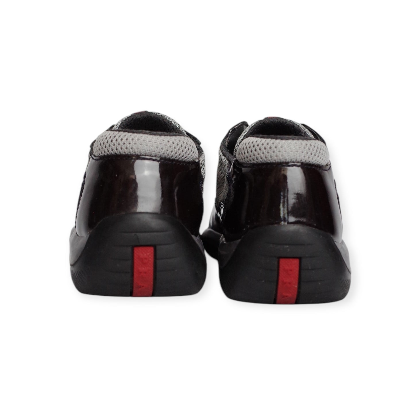 PRADA AMERICA'S CUP CHARCOAL PATENT LEATHER (US6/EU38)