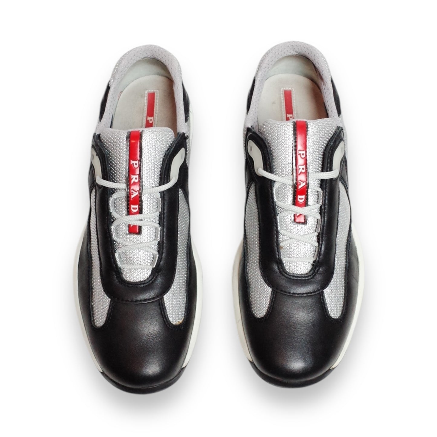 PRADA AMERICA’S CUP BLACK LEATHER (US7.5/EU40.5)