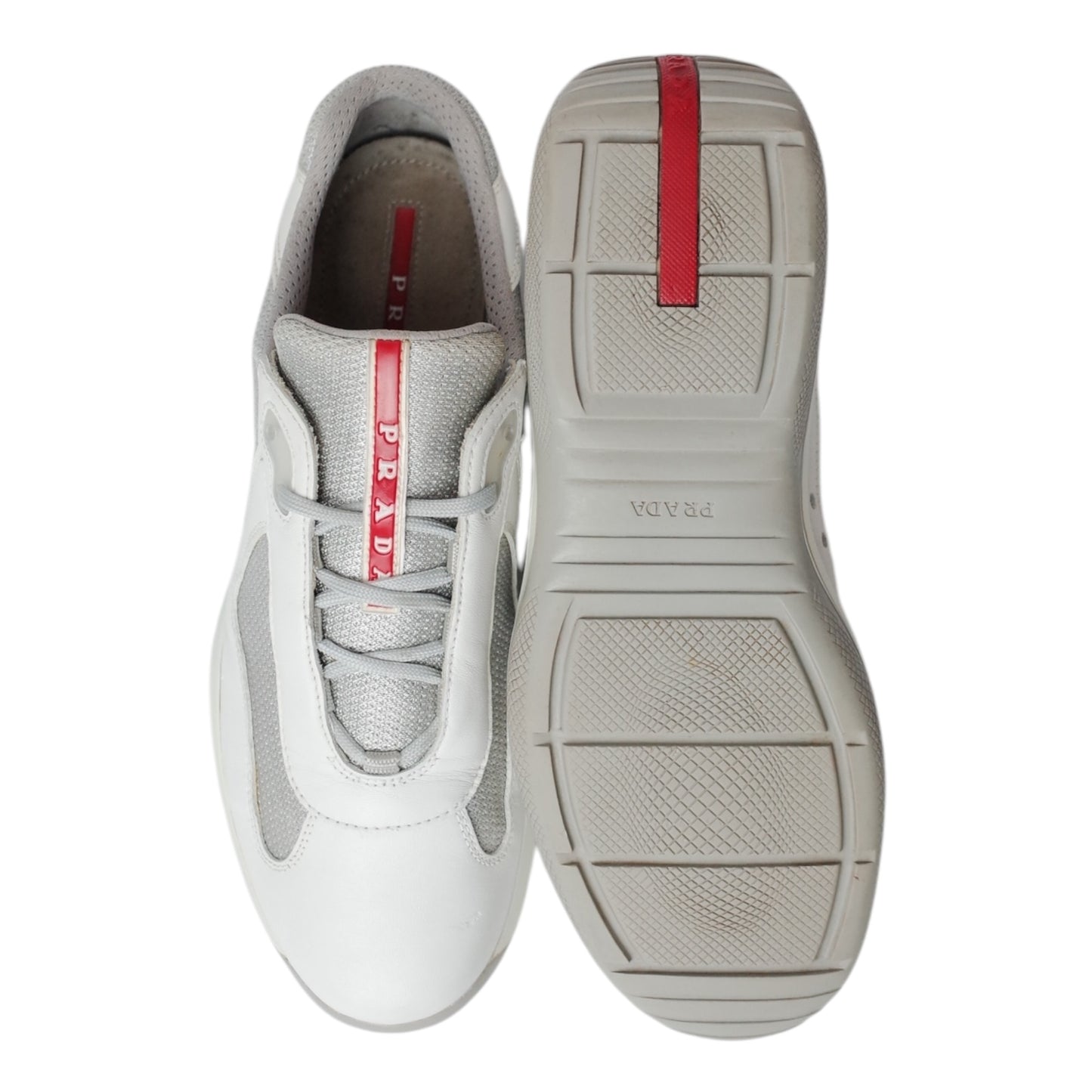 PRADA AMERICA'S CUP WHITE LEATHER (US9.5/EU43.5)