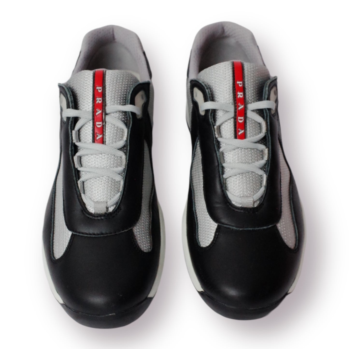 PRADA AMERICA’S CUP BLACK/GREY LEATHER (US10.5/EU44.5)