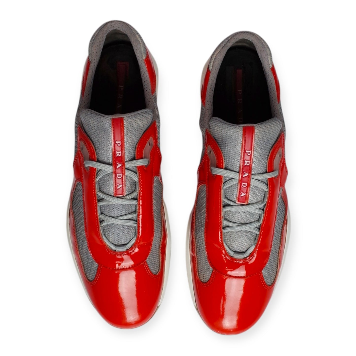 PRADA AMERICA'S CUP ORANGE PATENT LEATHER (US13/EU47)
