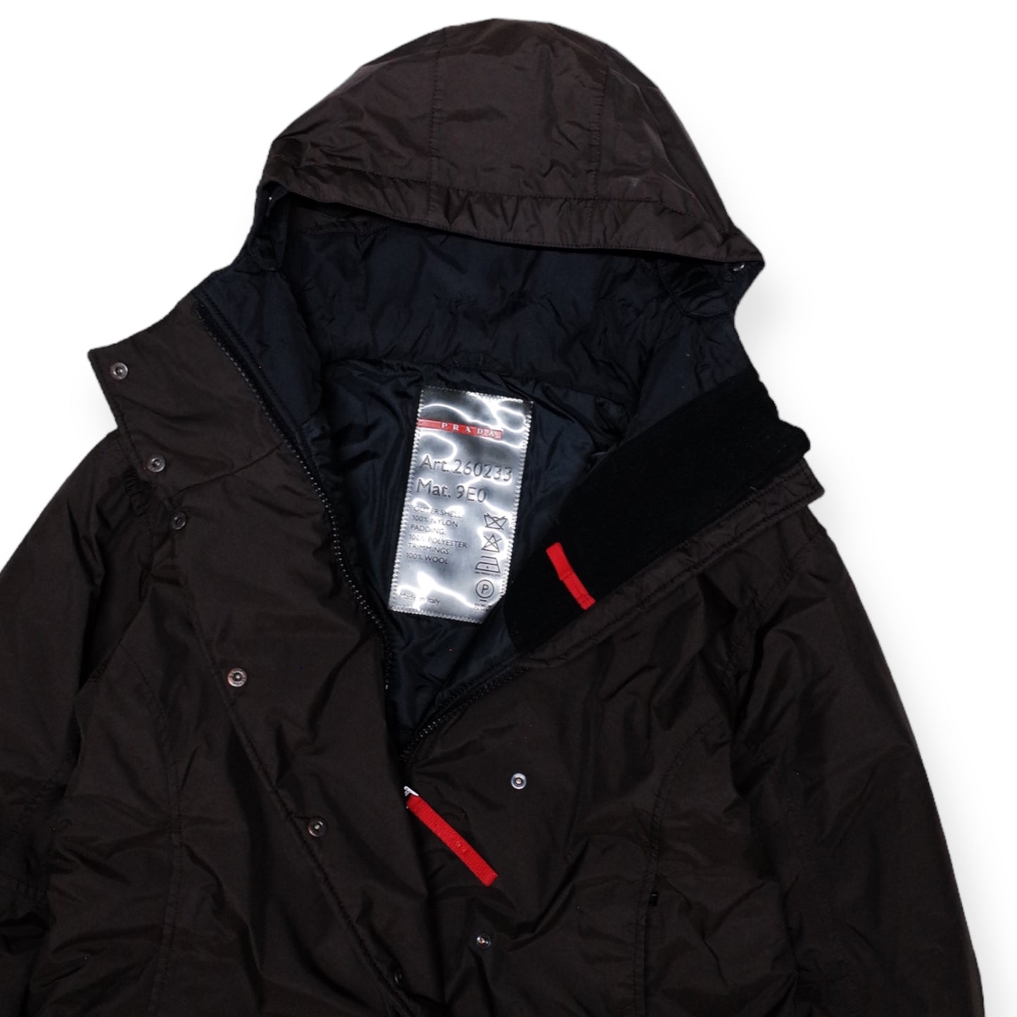 PRADA LINEA ROSSA GORE-TEX JACKET BROWN (S/M) (48)