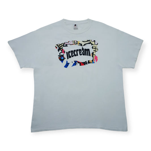 BBC ICECREAM MASH-UP LOGO TEE WHITE (XL)