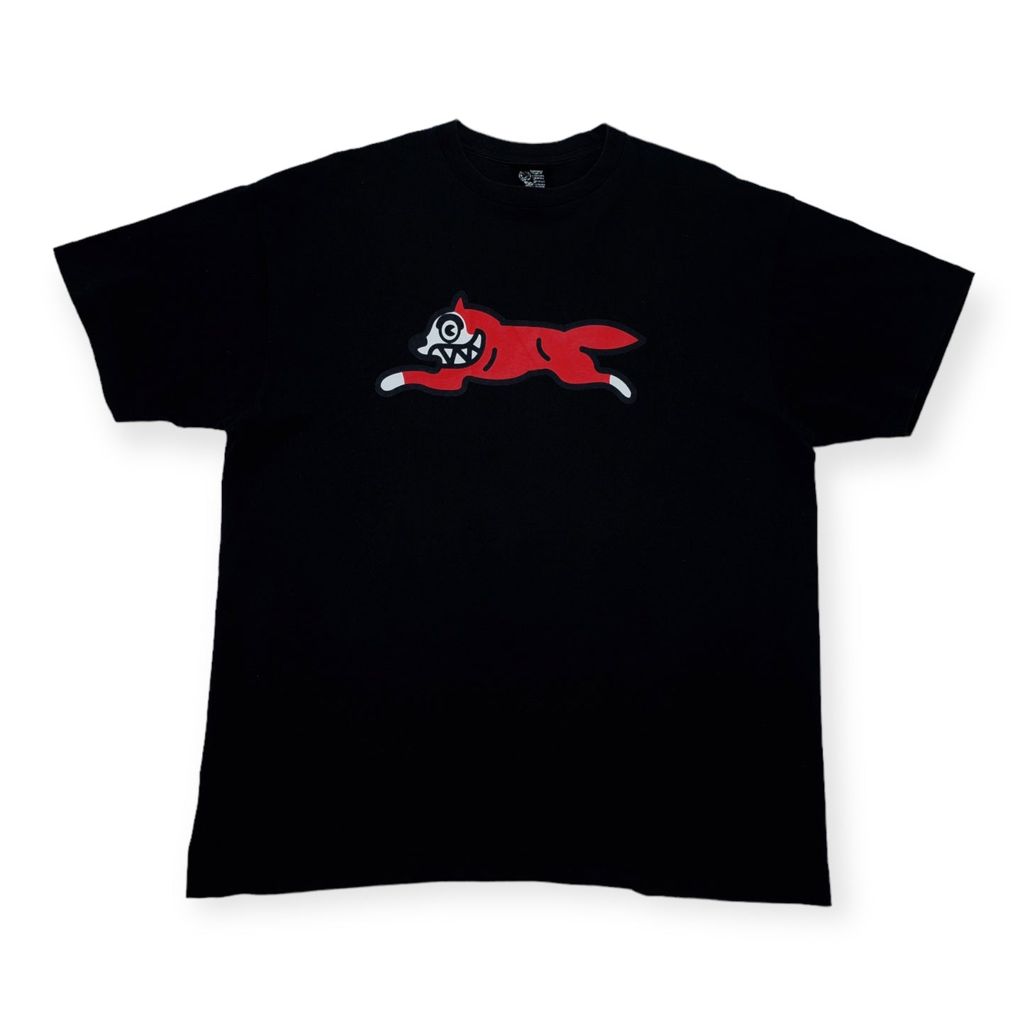 00’s BBC RUNNING DOG TEE RED ON BLACK (XL)